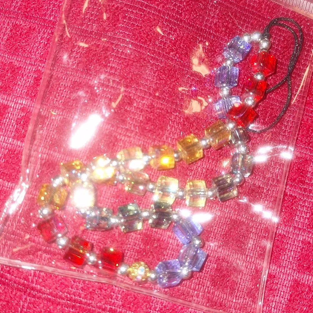 Multi Colored Cell Phone Dangler.